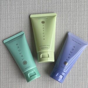 Tatcha hinoki Body Wash, matcha cleanse, rice wash set